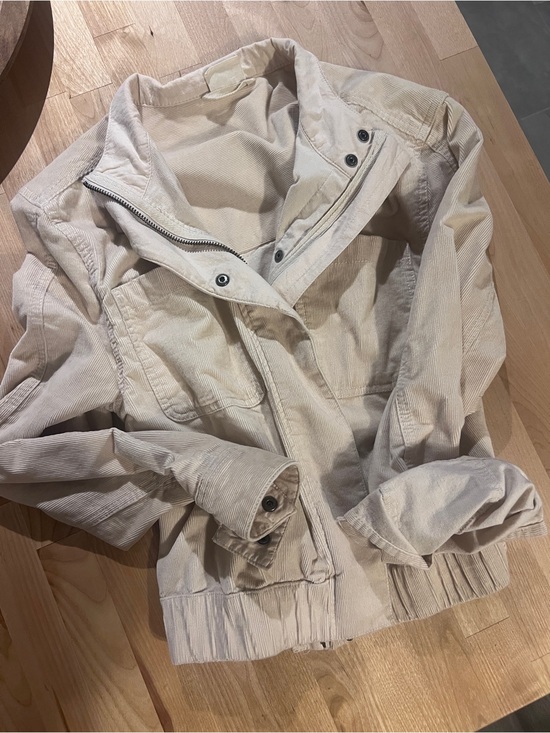 Pact Jackets & Blazers - Pact Neutral Lightweight Corduroy Bomber Jacket 98% Cotton